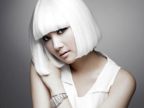 korean white hair