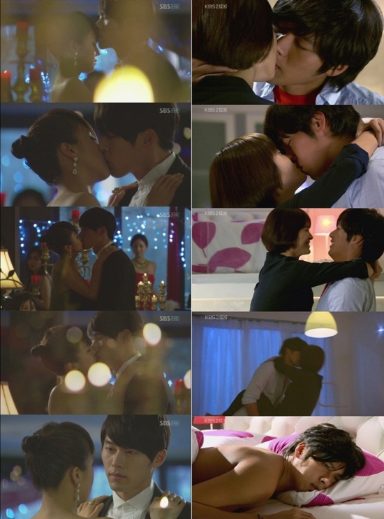 [spoiler] Hyun Bin Long Party Kiss Scene With Ha Ji Won With Song Hye